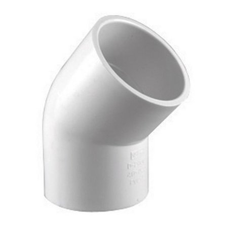 CHARLOTTE PVC 02309 1600 2 in 45 Degree PVC Elbow 43133